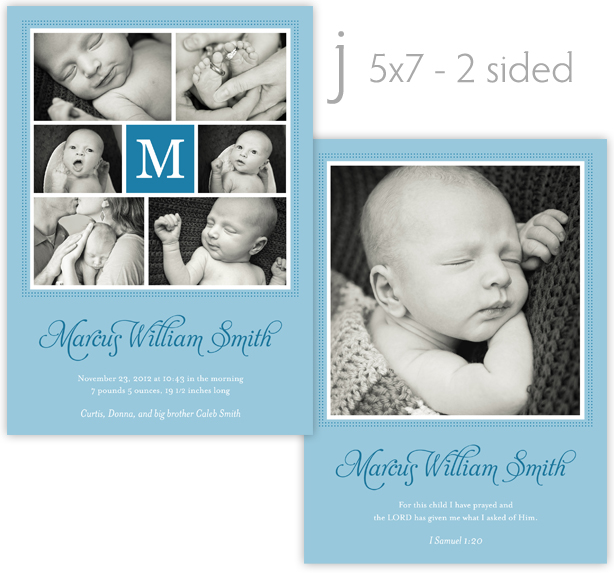 JTP Birth Announcment Design J.